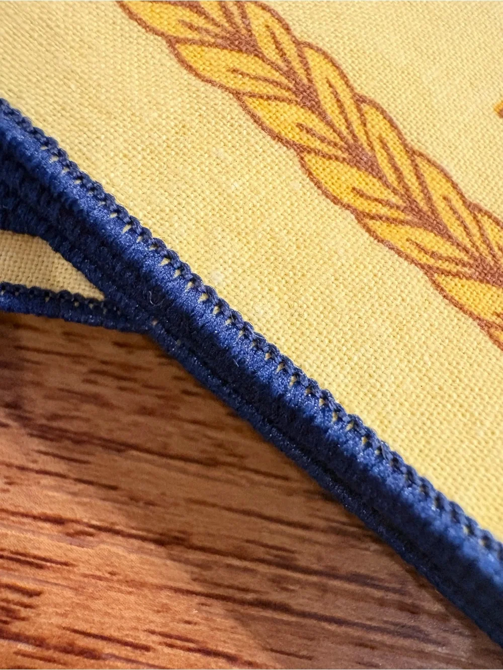 Vintage Wheat Sheaf Cotton Napkins Set of 6 French Country Farmhouse